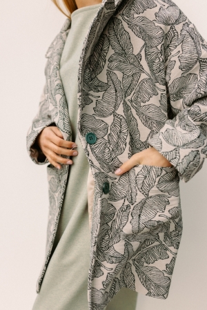 Veste Jacquard OLIVE